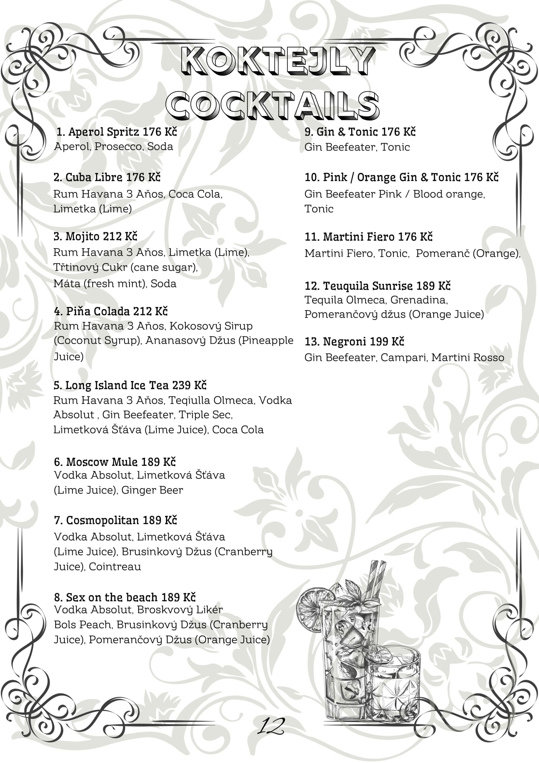 Menu 11 | Melichar Trost's