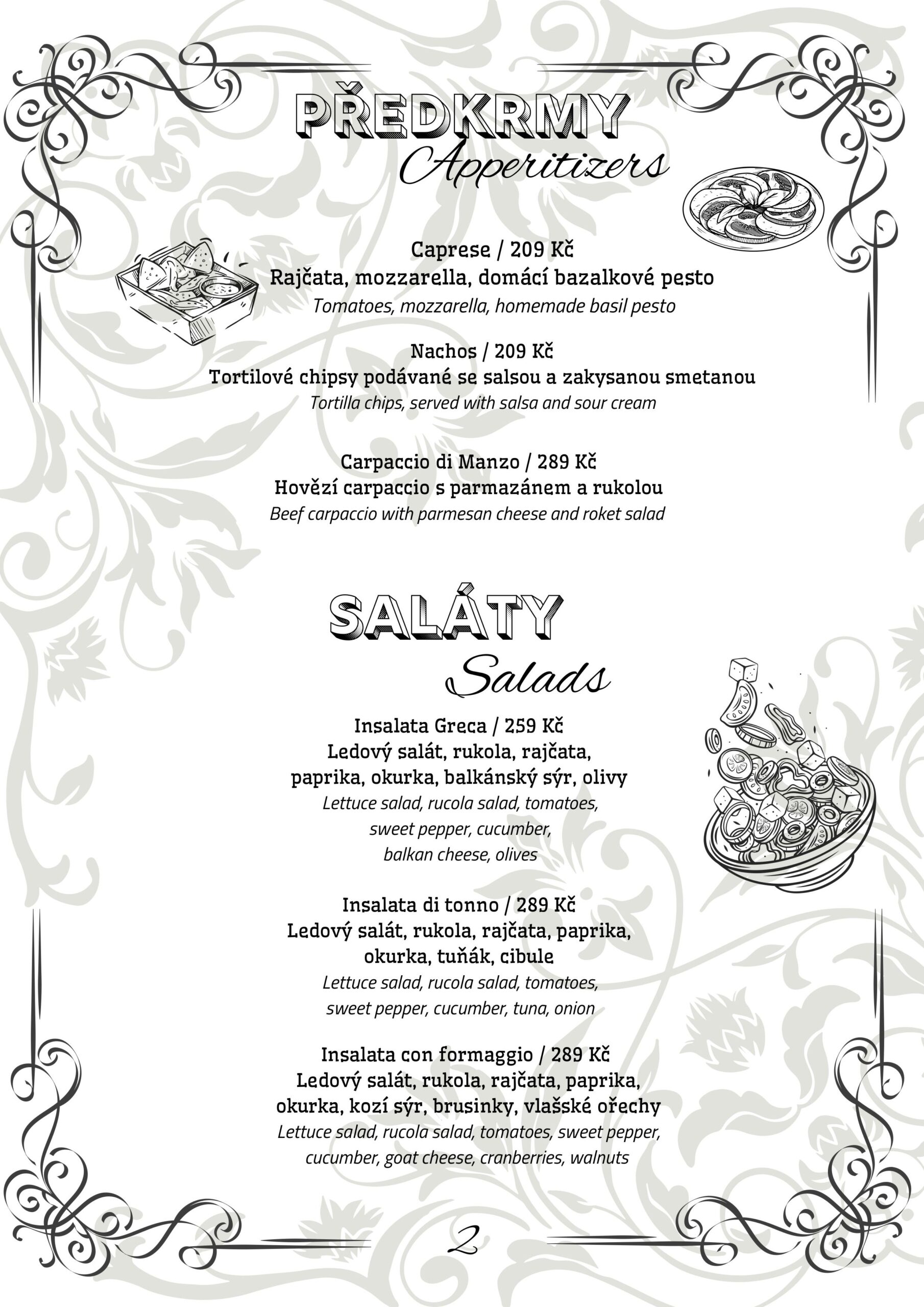 Menu 3 | Melichar Trost's
