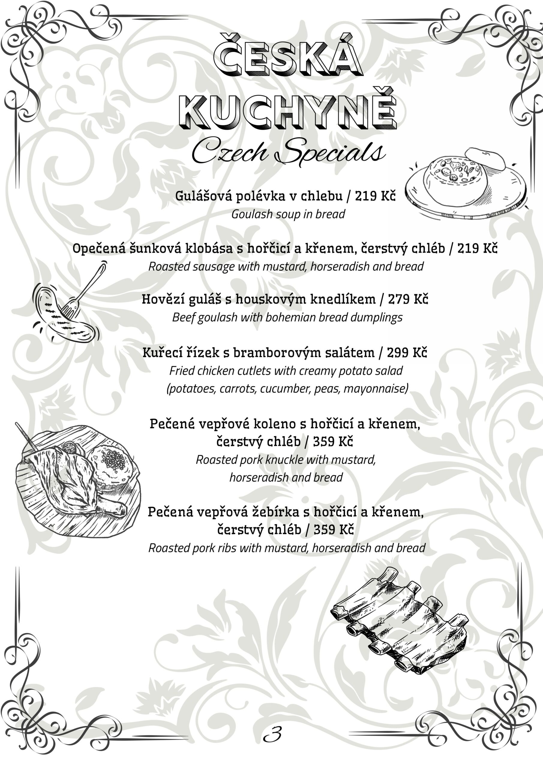 Menu 4 | Melichar Trost's