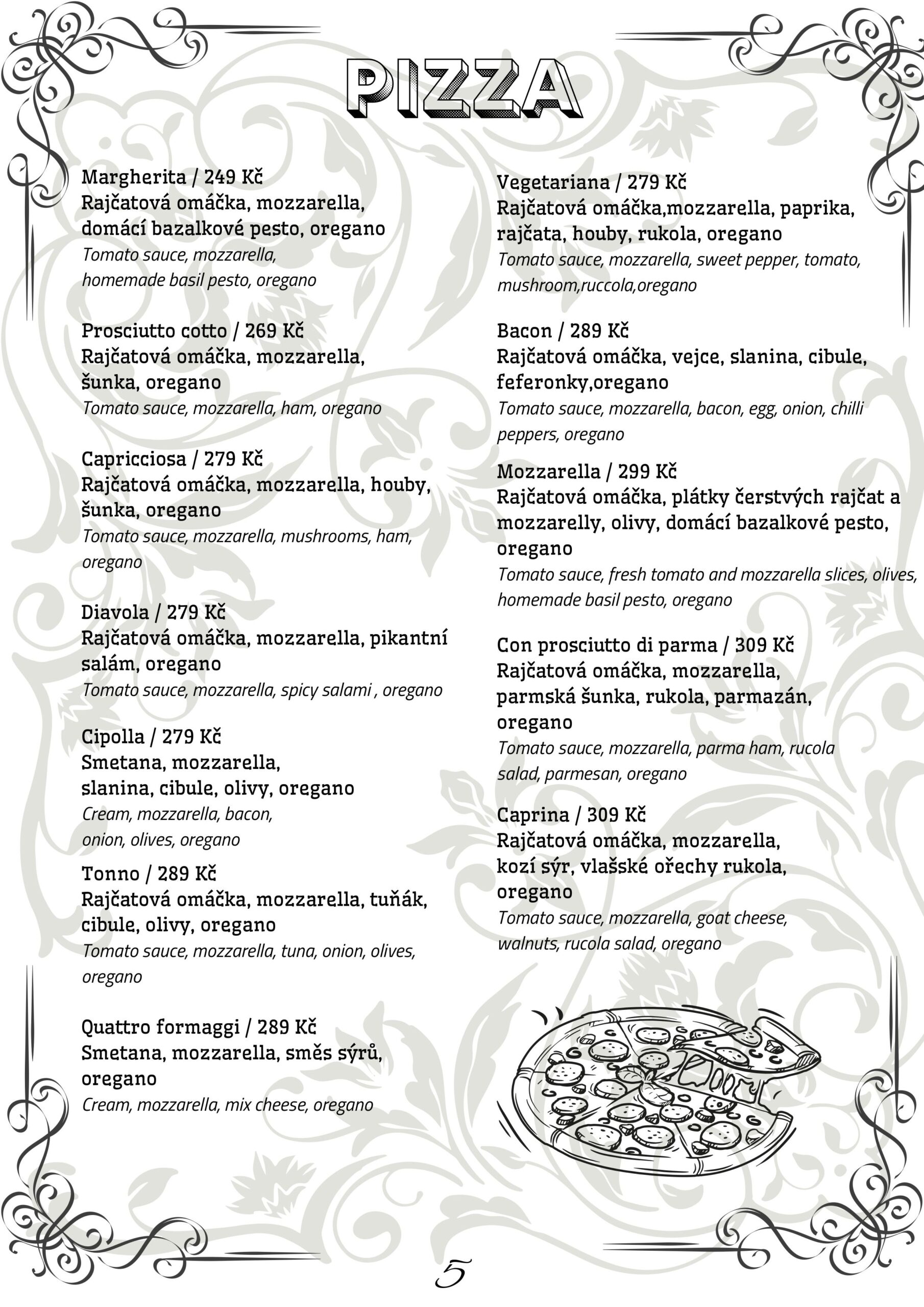 Menu 6 | Melichar Trost's