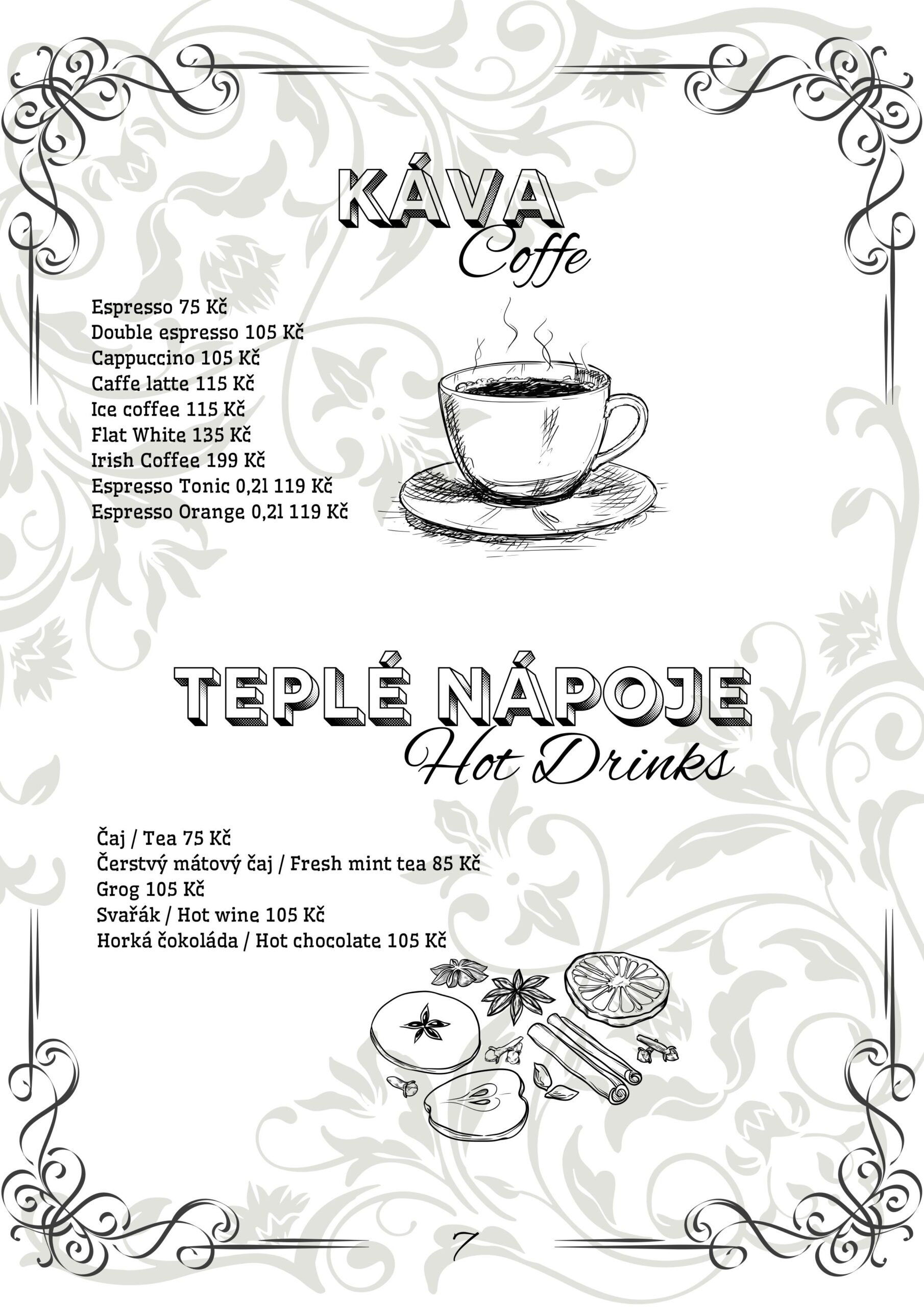 Menu 8 | Melichar Trost's