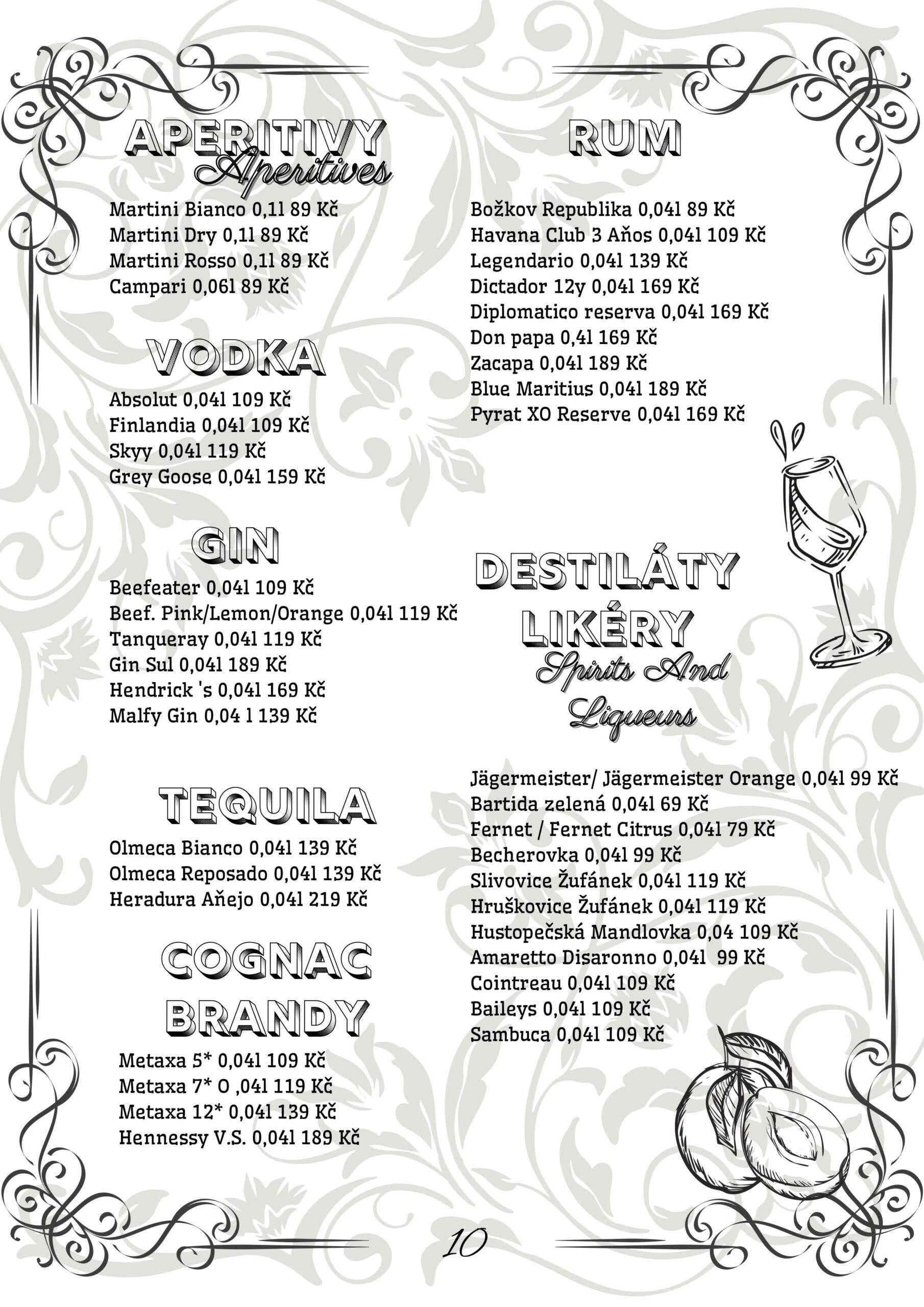 Menu 9 | Melichar Trost's